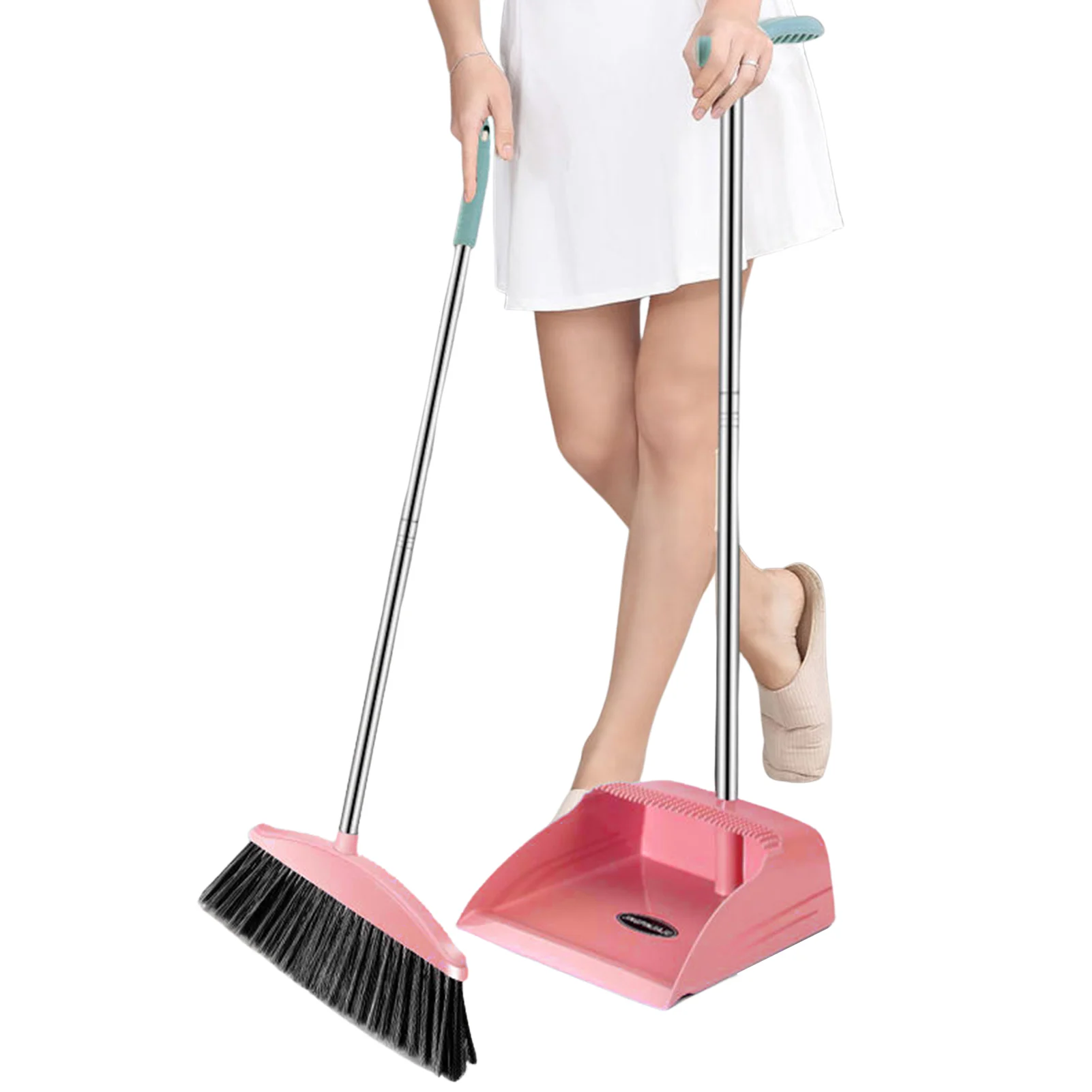 

Broom And Dustpan Set Home For Floor Sweeper Garbage Cleaning Stand Up Broom Dustpan Set Household Cleaning Tools