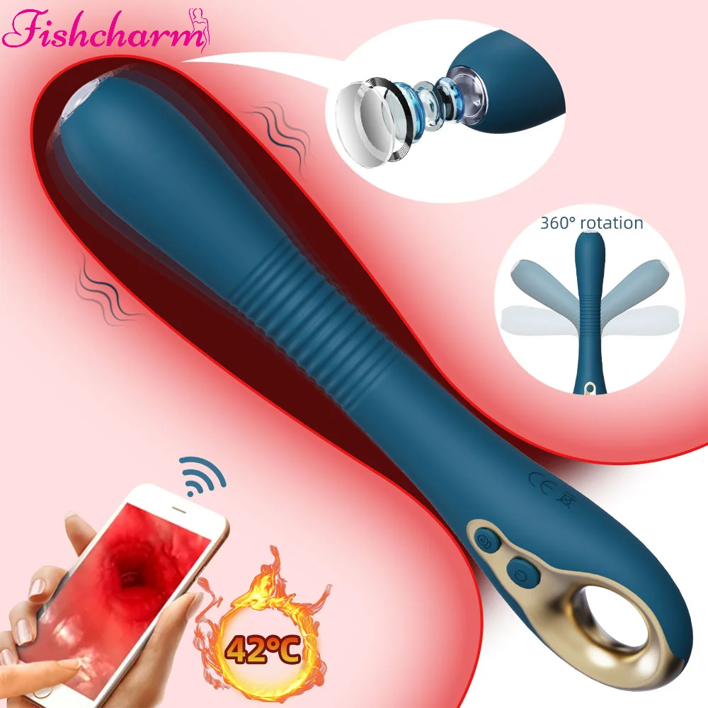 Vibrators Dildo Sex Toys for Women G-Spot Mastubator  APP Control Camera Endoscopic Intelligent Heating Sex Toys for Couple 18+