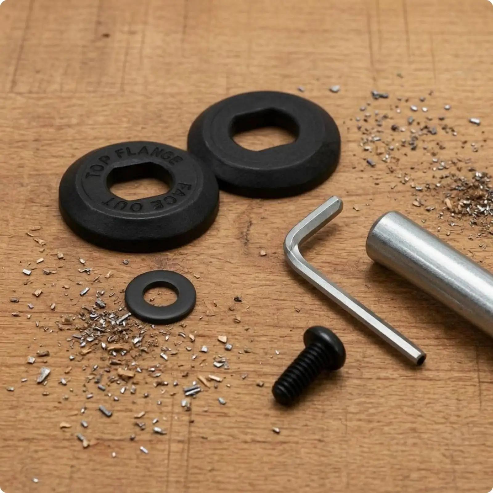 Durable Carbon Steel Cutting Equipment Fastene Hardware Set Black Flanges Washer and Screw for Small 3 Inch Cutter