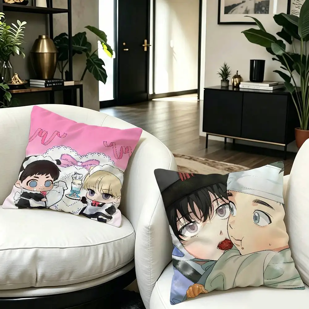 B-Backlight-BL Manhwa pillow cover sofa cushion cover home room decoration children gift