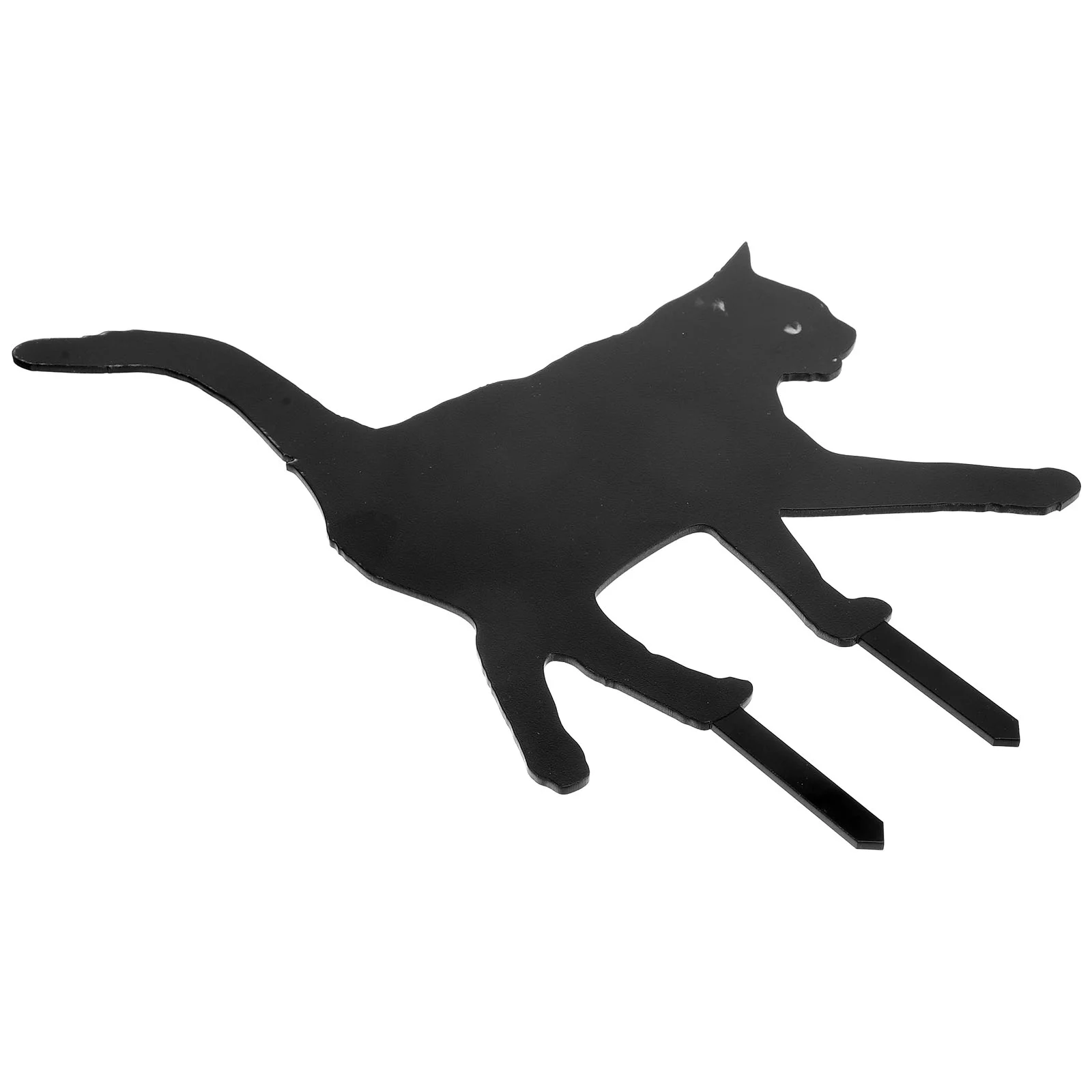 Halloween Decorations Outdoor Simulation Black Cat Statue Ornament Garden Stake Dog's Clothes Acrylic Inserted For