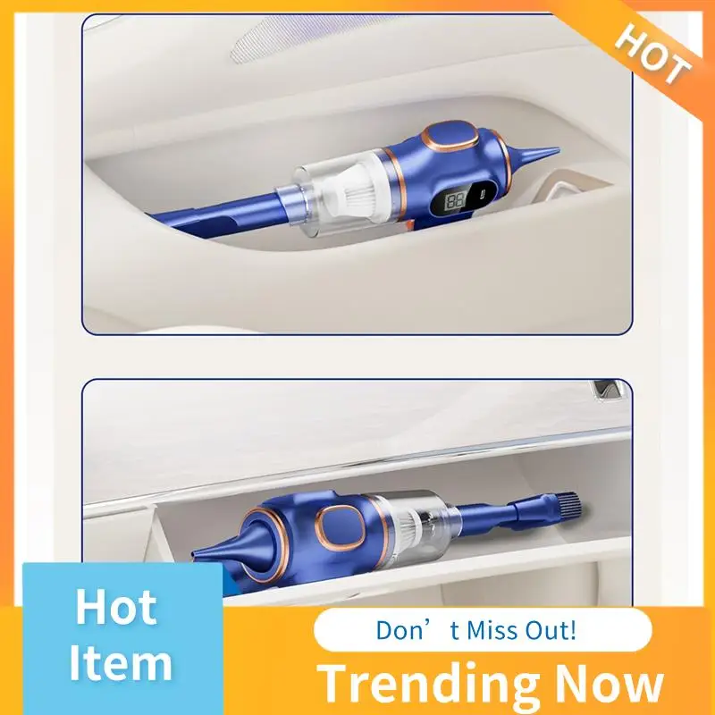 

BBNV-Wireless Car Vacuum Cleaner Portable Robot Car Household Cleaning Appliance Blue A