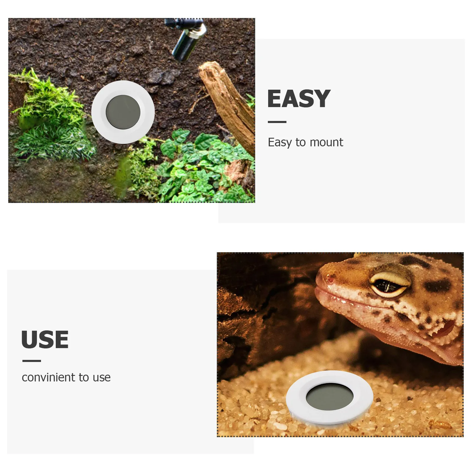 

2Pcs Multifunctional Digital Temperature and Humidity Meter Wall Mountable for Home Office Warehouse White Temperature Meter