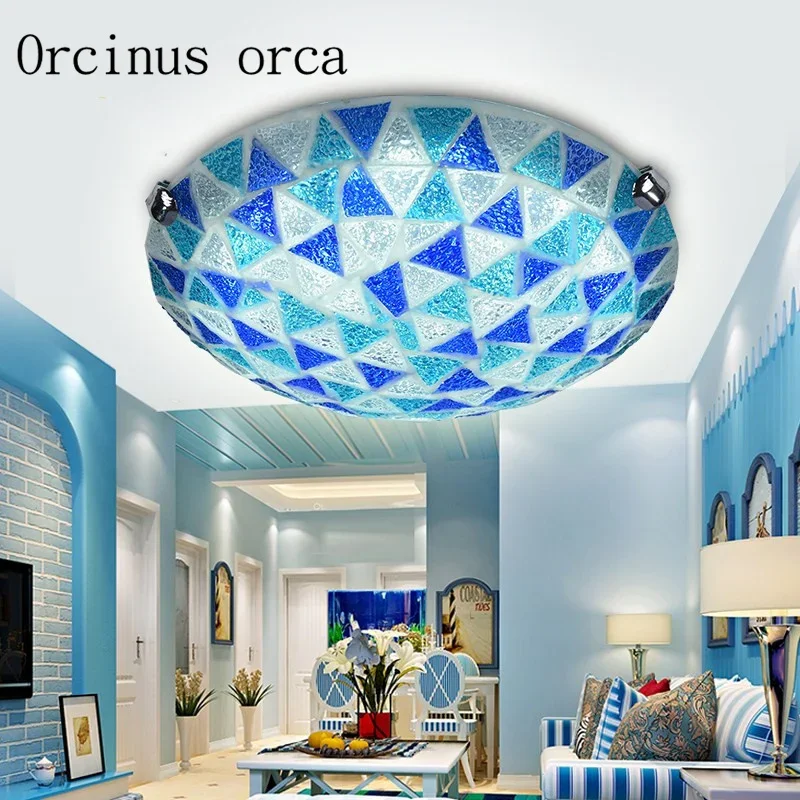 

Mediterranean LED ceiling lamp restaurant living room bedroom balcony entrance children's room European style