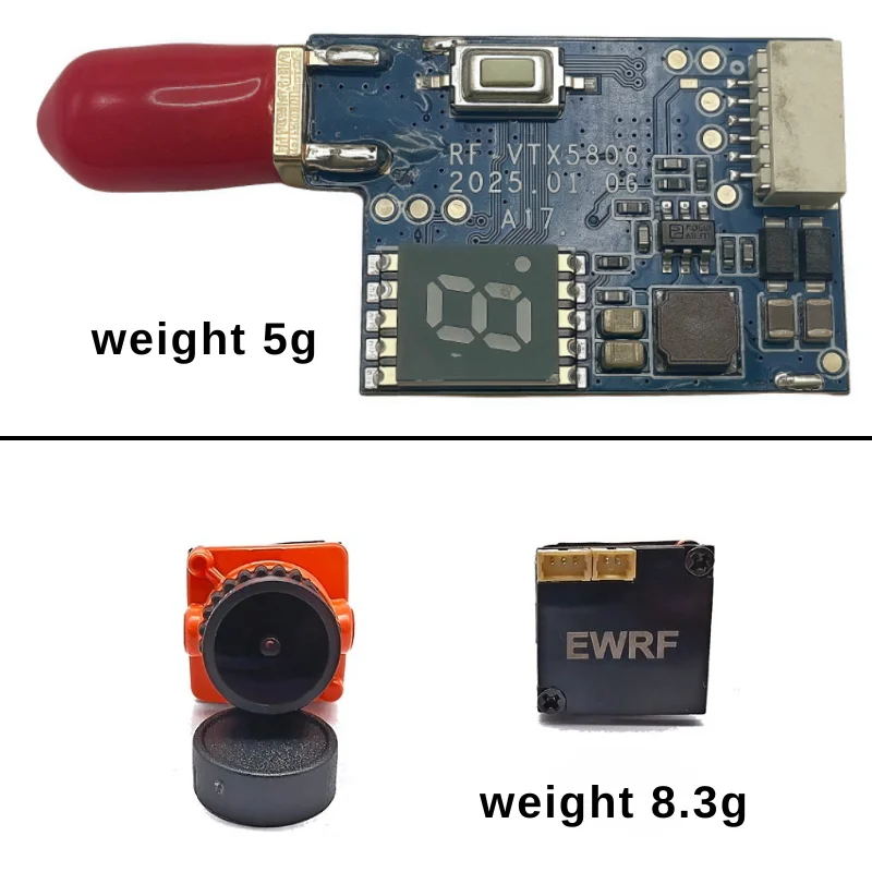 RF-5806 5,8G 600mW transmisor de transmisión de vídeo, cámara FPV 1500TVL 19*19mm FPV VYX kit de cámara para coche UAV RC