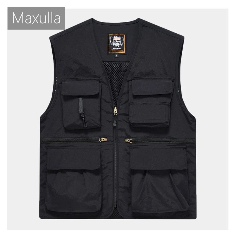 Summer Men's Sleeveless Waistcoat Outdoor Hiking Casual Quick Drying Top Fashion Breathable Fishing Waistcoat Men's Clothing