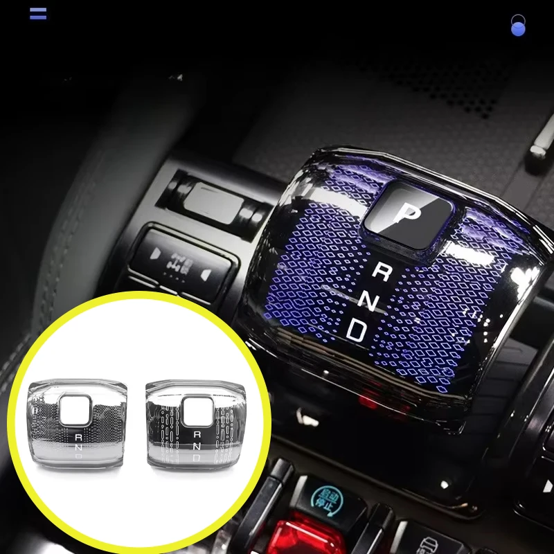 For BYD Formula Leopard 5 8 Shark Titanium 3 Luxury Luminous Crystal Car Gear Shift Knob Cover Replacement Accessories