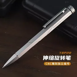 1 Piece TITANER Titanium Signature Pen Tactical Rotation Creative EDC Ball Point Pen