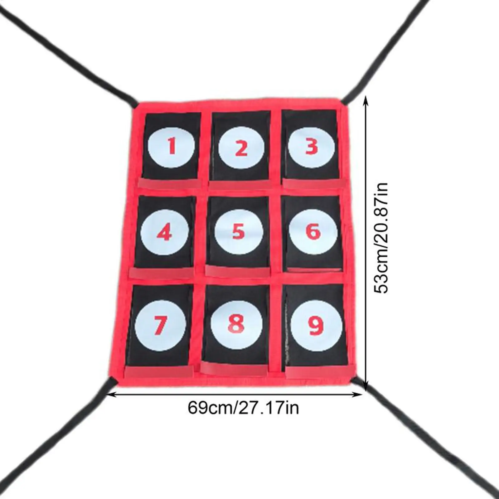 Objetivo de lanzamiento de softbol de pelotas de béisbol con precisión, movilidad conveniente numerada para atrapar en interiores, golpes, entusiastas del aire libre