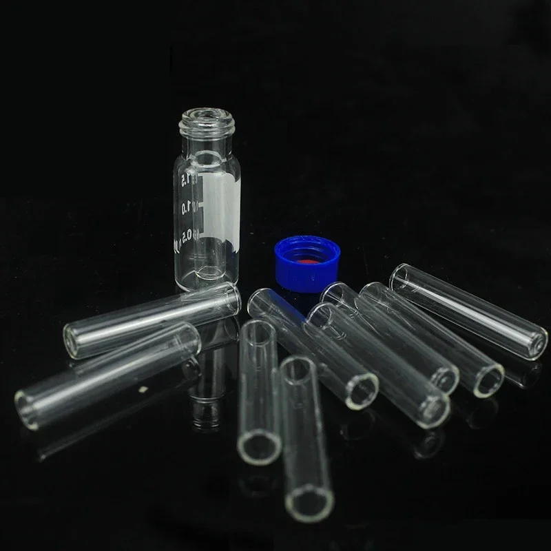 100pcs/lot 250ul Glass Flat Bottom Chromatographic-vial Insert Pipe Inserts For 1.5 Ml Hplc Vials