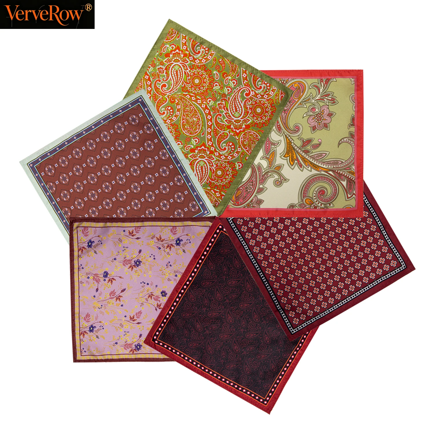 Men Handkerchief Floral Paisley Pocket Square Hanky for Wedding Party Suit Blazer Pocket Decor Men's Fashion Accessories Gift