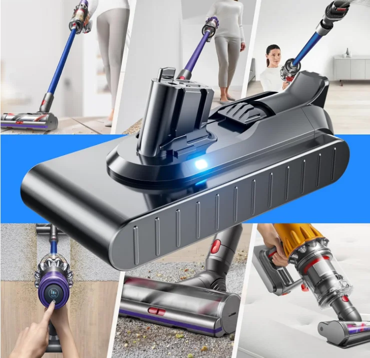 Li-ion Replacement Battery for Dyson V11/SV15 - Compatible with V11 Absolute/Animal/Fluffy & V15 Vacuum Cleaners
