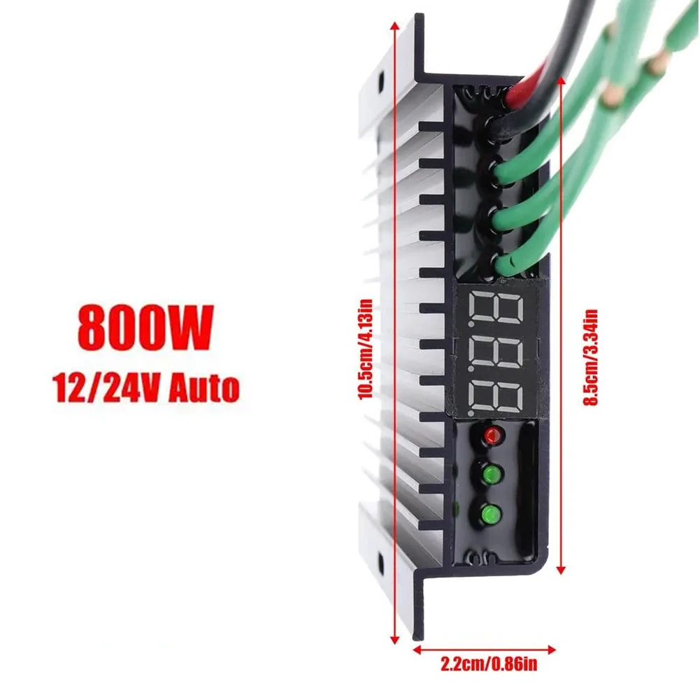 Imagem -03 - Controlador de Turbina Eólica com Proteção contra Sobrecarga Carga do Sistema de Três Fios Ip67 Impermeável 500 800w Ip67 dc 12v 24v