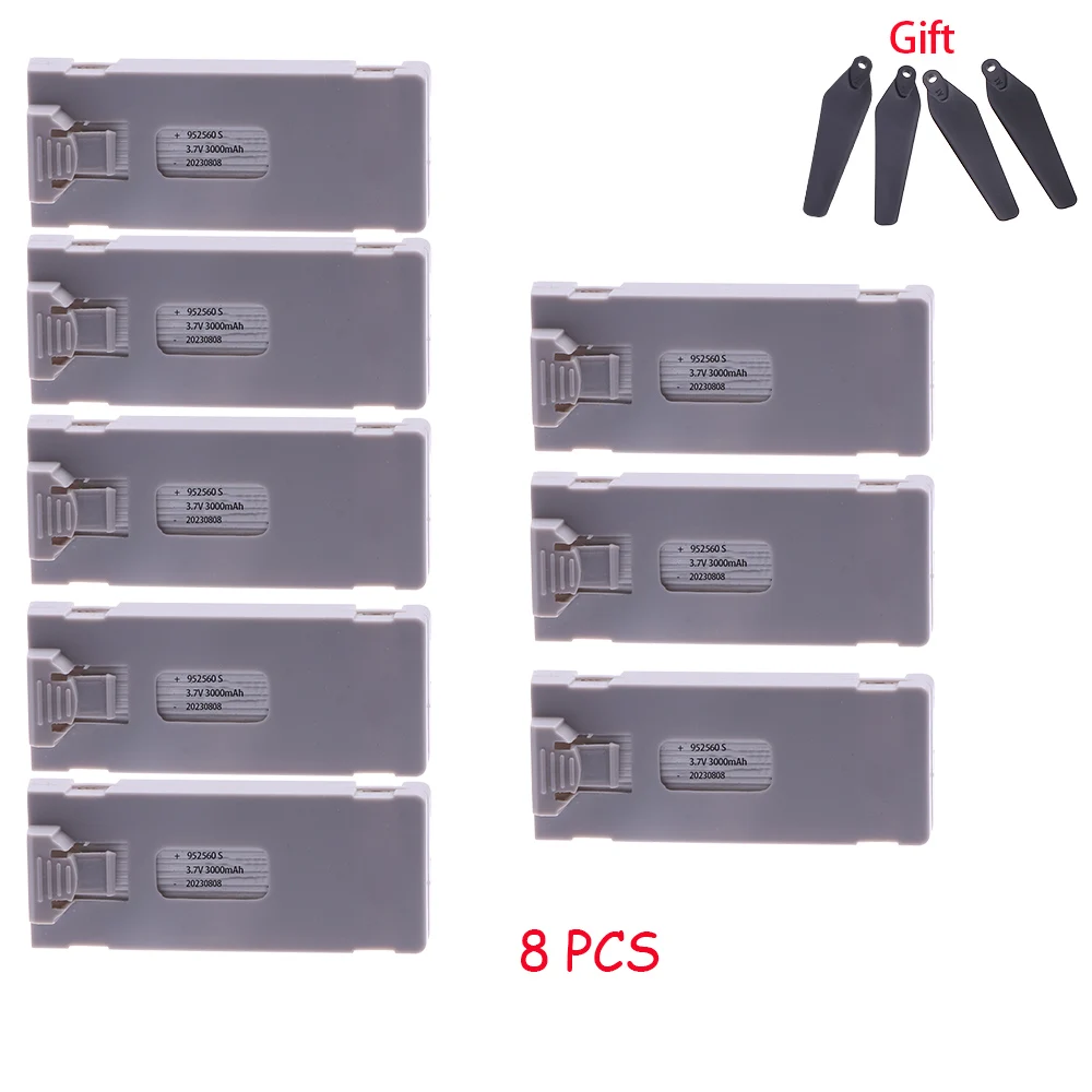 3.7V 3000Mah RC Drone Battery Accessory For E88 E88PRO Ls-E525 E525 PRO Mini Uav Drone Battery Special 3000mAh Rc Part 1-10pcs