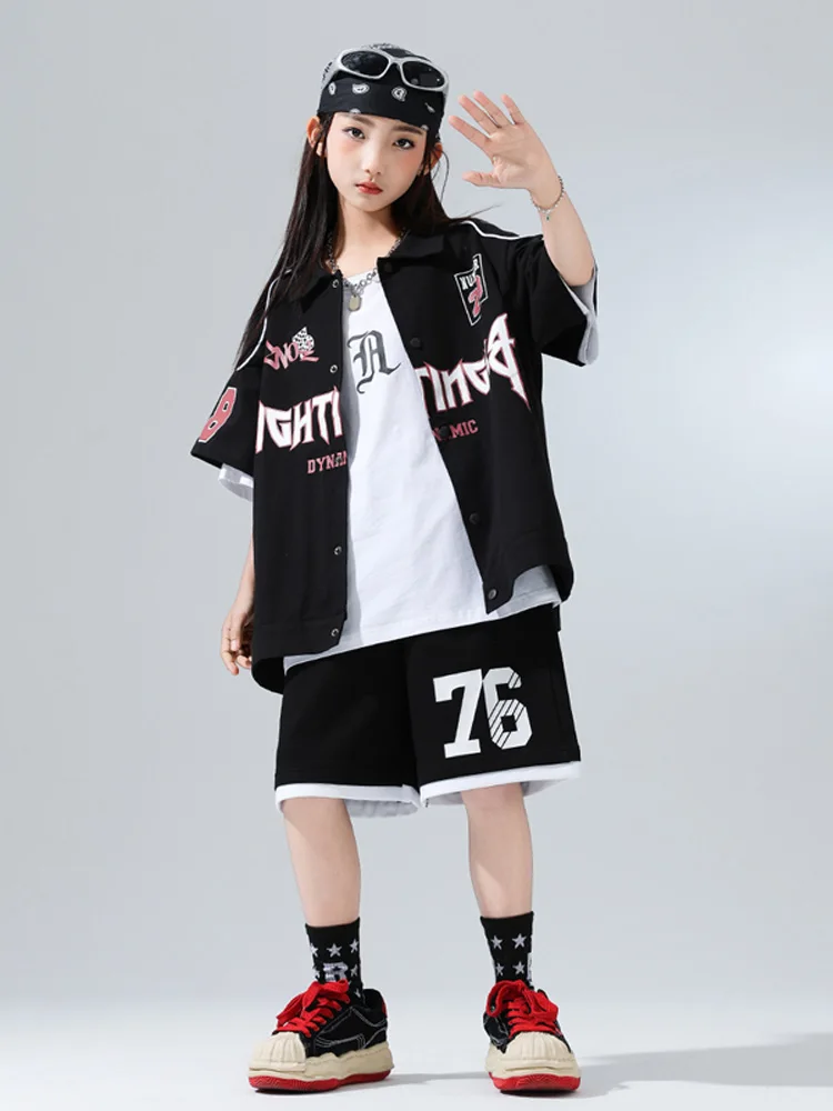 Kids Performance Costume Stage Outfit for Hiphop Dance Clothing Boys Girls Jazz Breaking Streetdance Costume