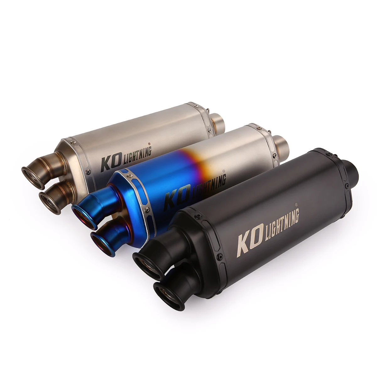 

51MM Universal Motorcycle Double Exhaust Pipe Modified Escape Moto With DB Killer Stainless Steel Muffler For Z750 Z900 CB400