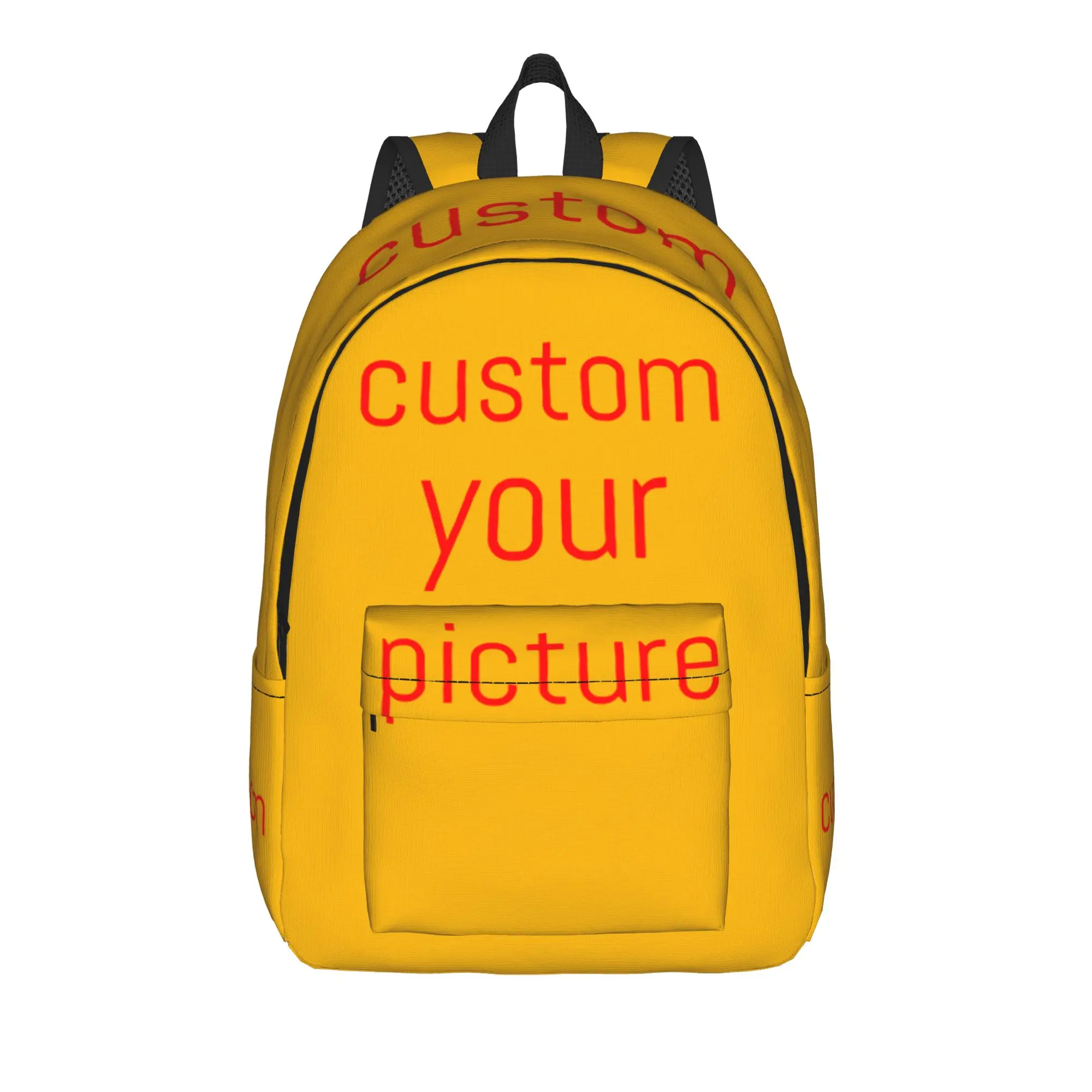 DIY Your Picture Classical Backpack Outdoor Student Business Custom Personalized Photo Daypack for Men Women College Canvas Bag