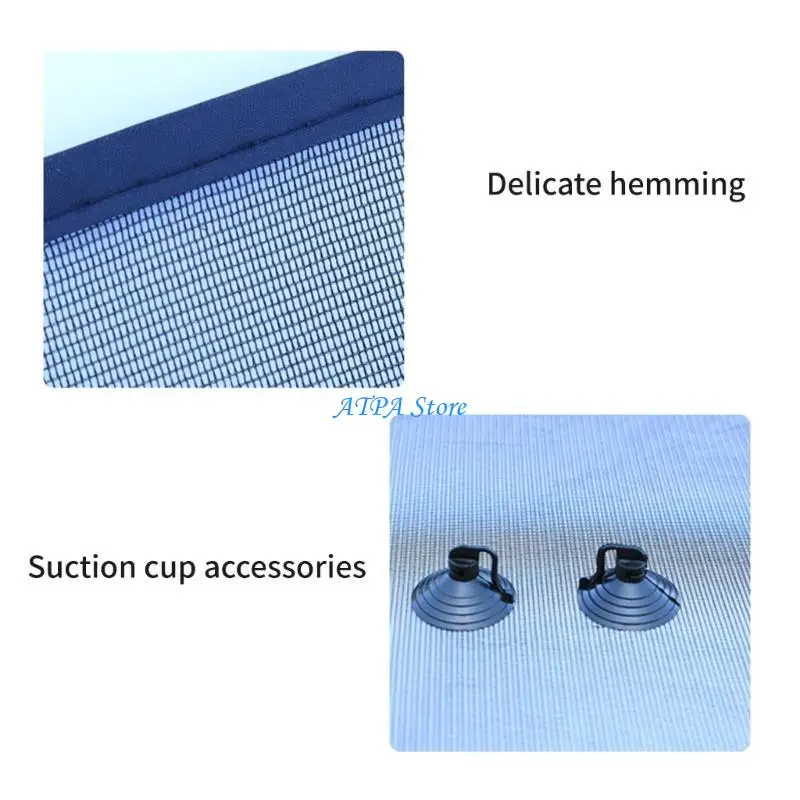 

U13C 2 Pack Adjustable Car Side and Rear Window Sun Protectors, Sun Blocking Mesh Cover Breathable for Baby and Kids Safety