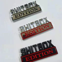 1X 3D ABS Emblem SHITBOX EDITION Badge Car Tail Side Sticker Accessories