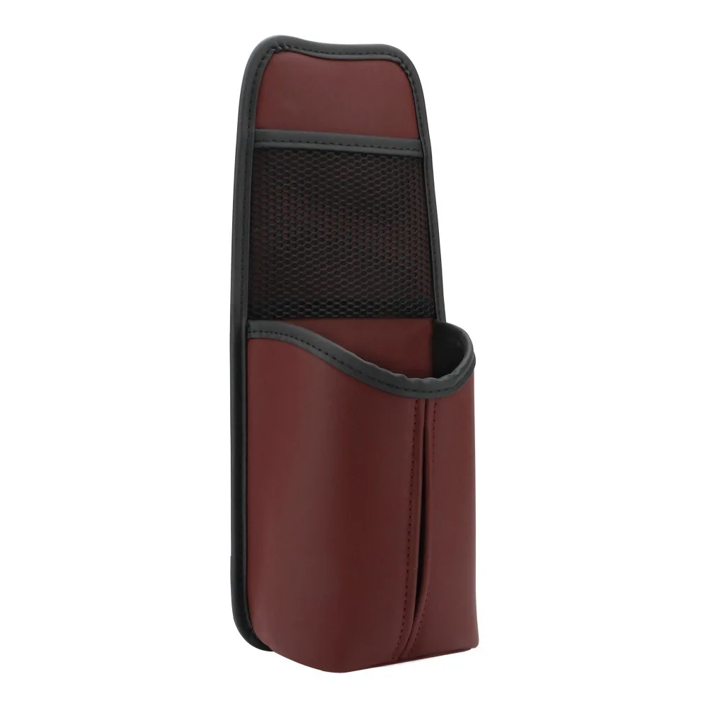 PU Leather Water Bottle Holder Multifunctional Portable Seat Sides Storage Bag Water Bottles Rack Car Interior Supplies