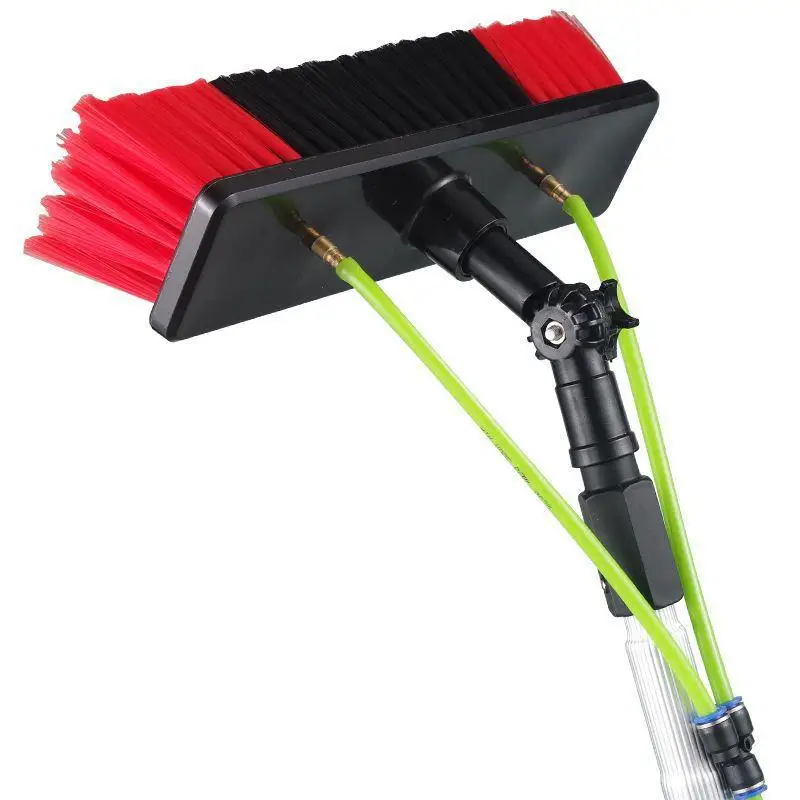 Strumenti per la pulizia del pannello fotovoltaico spazzola per la pulizia del vetro asta di prolunga testa della porta parete esterna asta telescopica spazzola per autolavaggio