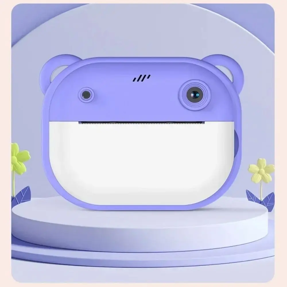 2024 32G Memory Card Digital Camera Cartoon Mini Instant Photo Printing HD Cute Kids Thermal Print Camera Children