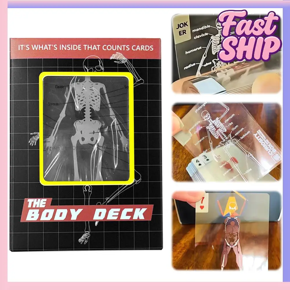 3D 이미지 교육용 카드 재사용 가능한 투명 인체 모형 카드 해부학 애호가를 위한 해부학 카드