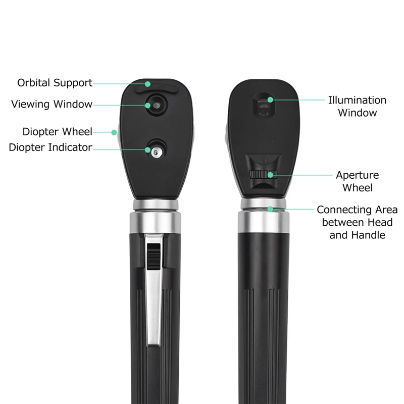 

ABRS-Direct Ophthalmoscope 5 Different Apertures Professional Portable Handheld Ophthalmoscope Eyes Ophthalmic Diagnostic