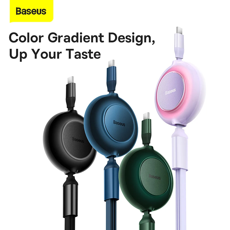 Baseus Flash Series Ⅱ One-for-three Fast Charging Cable Type-C to M+L+C 100W 1.5m