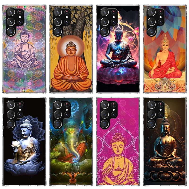 Gautama Buddha Budha Belief Phone Case for Samsung Galaxy S24 S23 S22 Plus S21 FE S20 Ultra S10 S10E S9 S8 + Soft Cover Print Fu