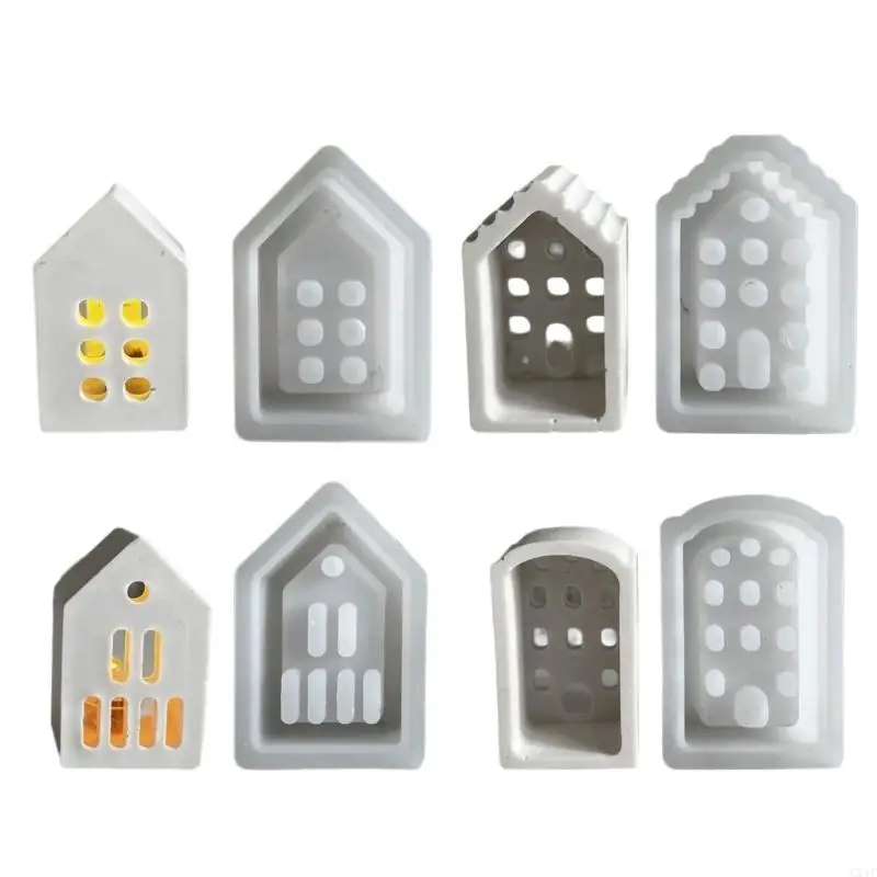 

C71F Reusable European House Silicone Molds for Handmade and Home Decoration