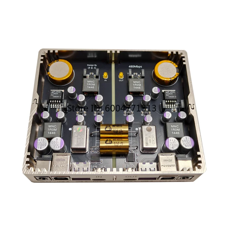 CH318T USB Isolation Data Reorganization Dual 0.1ppm TCXO Crystal 480Mbps Supports TypeC USB-A USB-B For Decoding Amplifier