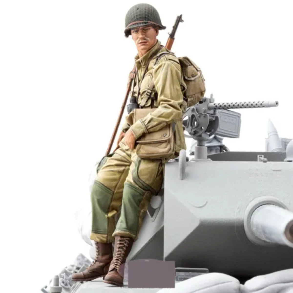 Kit de figurines en résine non peintes, thème militaire, armée américaine de la seconde guerre mondiale, équipage M8, non assemblé et non peint, GK, 1/16