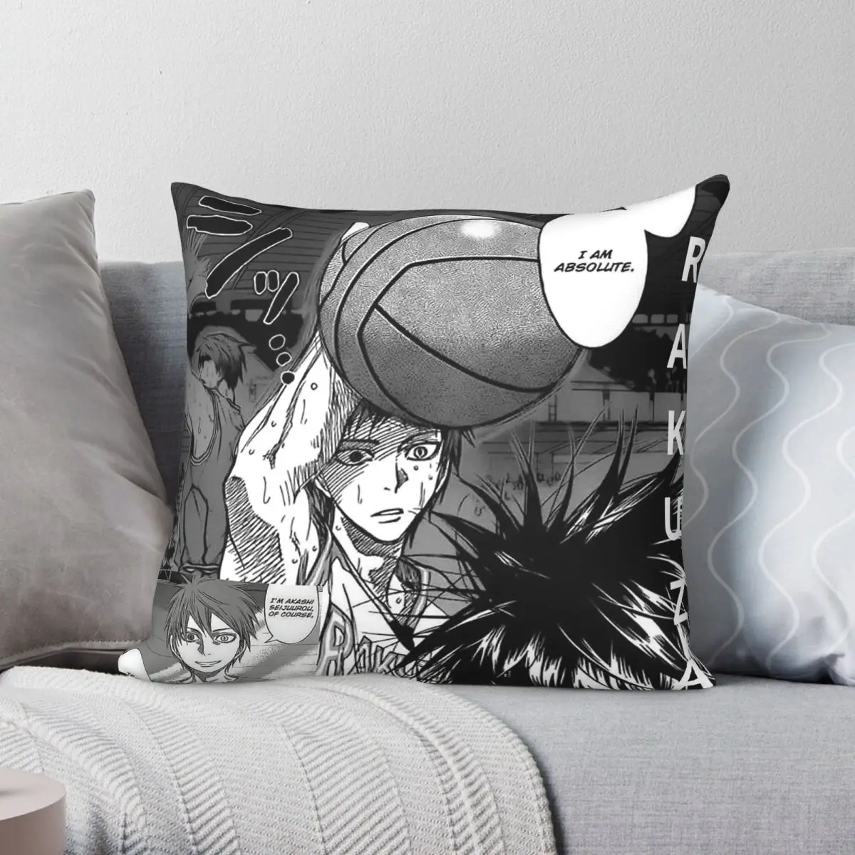 Kuroko No Basuke Atsushi Pillowcase Polyester Linen Velvet Printed Zip Decor Pillow Case Bed Cushion Cover