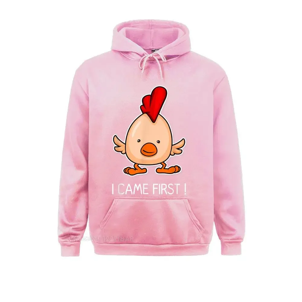 Egg Chicken I Came First Funny Halloween Hoodie Personalized Sweatshirts Fashion Mother Day Hoodies Men's Holiday Clothes