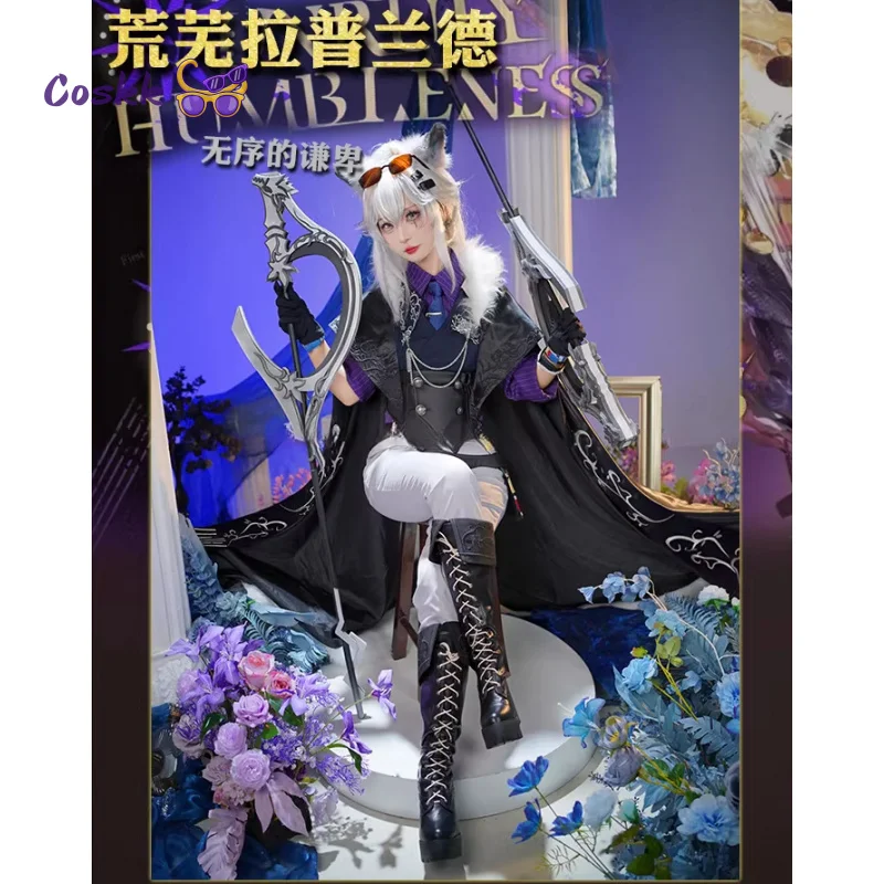

Arknights Game Lappland the Decadenza Cosplay Costume Cloak Uniform Halloween Carnival Party Christmas Role Play Outfit Women