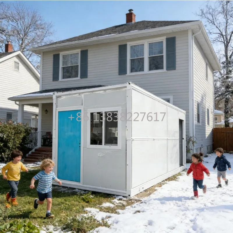 Porch Entrance Modern Expandable Container House Villa Waterproof Eco-Friendly Snow-Resistant Quick Installation Mobile Home