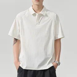 Cityboy Summer T-shirt Men Loose Casual Outdoor Quick Dry Short Sleeve Pullover Tees Shirts Japanese Streetwear Fashion Tshirt