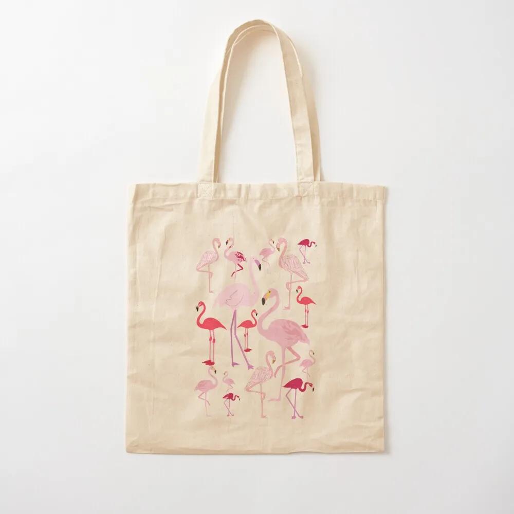 Cute Pink Flamingo Obsessed Pattern Tote Bag tote bag men Handbags bags luxury women
