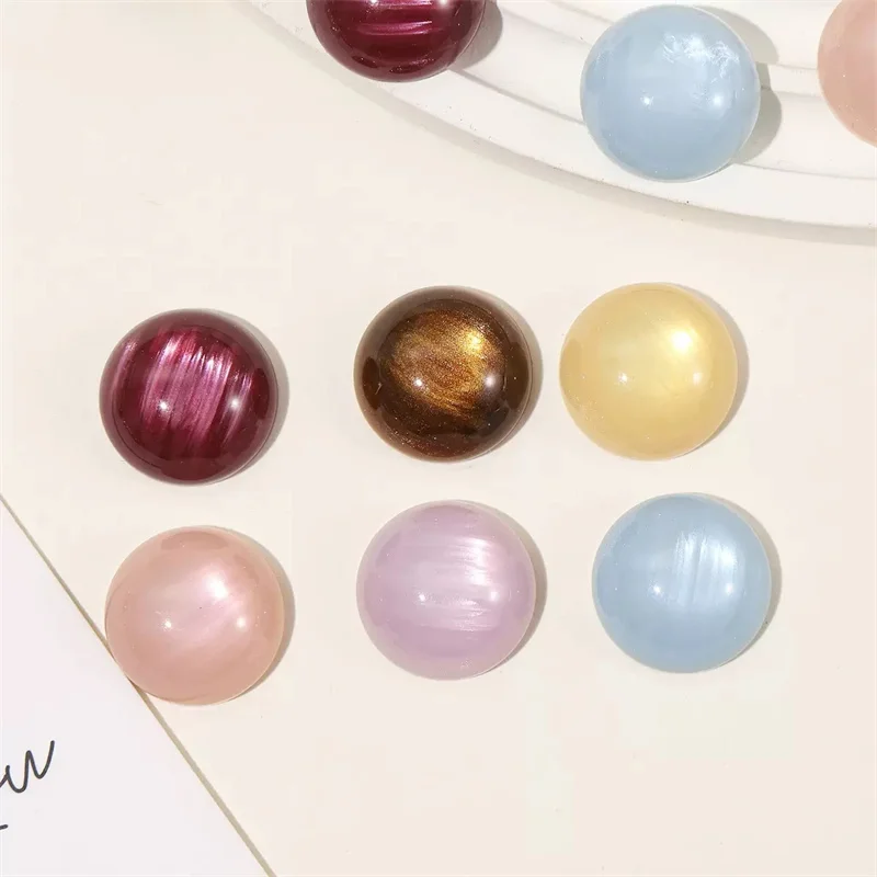 

New arrived 90pcs/lot 12mm 14mm 18mm 20mm color print geometry rounds shape resin cabochon beads diy jewelry garment accessory