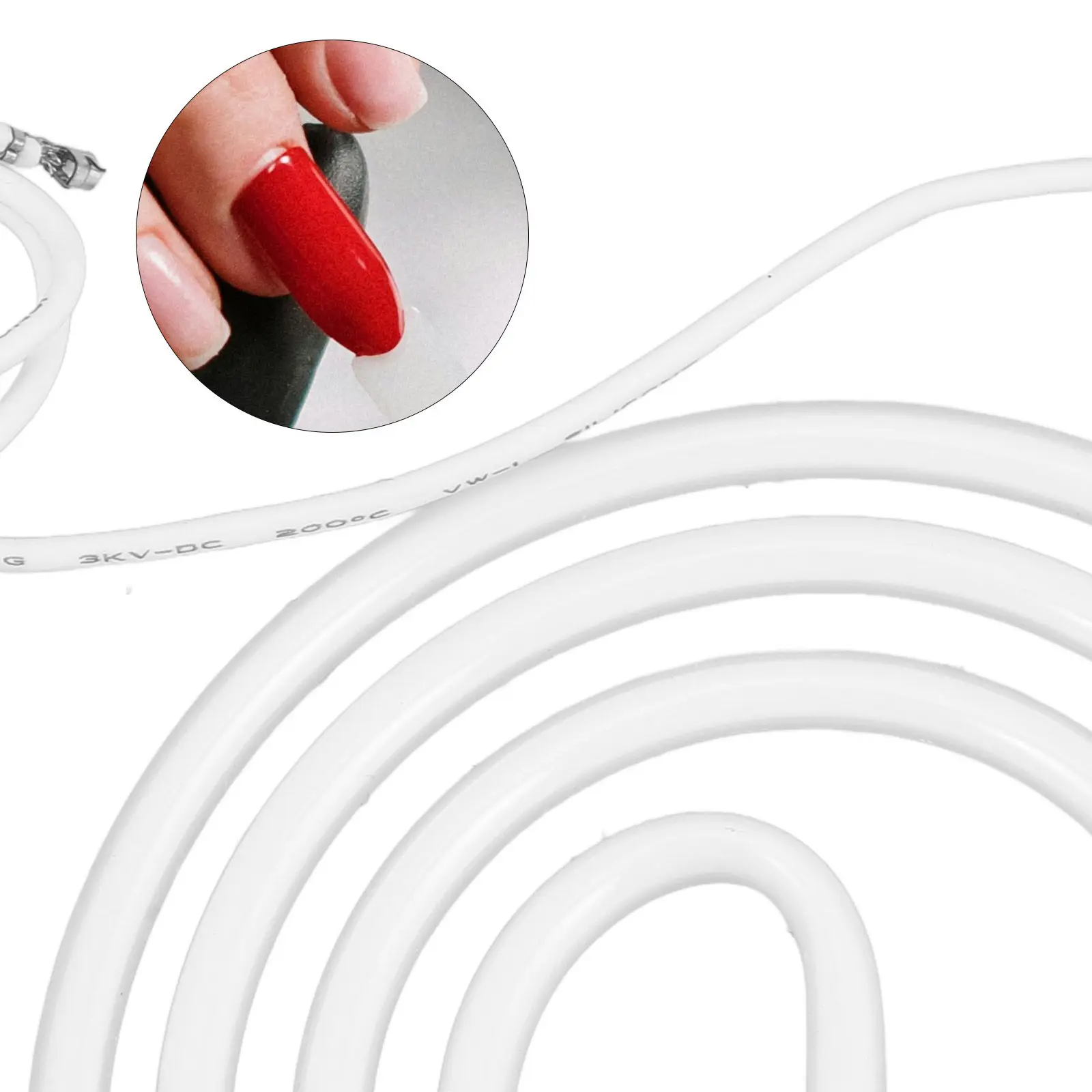 LED Gel Polish Lamp Tube Spiral Glass Manicure Nail Polish Dry Light Tube Nail Art Drying Lamp Replacement view 5