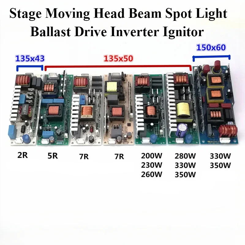 Stage Beam Light Igniter DC380V 200W230W260W280W330W350W Stage Ballast 2R5R7R10R16R17R18R20R Moving Head Light Driver Board