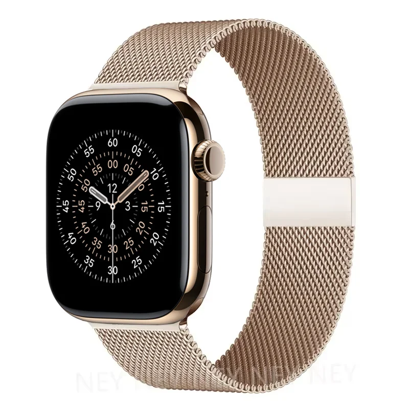 Milanaise-Schlaufenarmband für Apple Watch Band 11 46 mm 44 mm 40 mm 41 mm 42 mm 45 mm Armband iWatch Serie 10 8 7 6 5 4 SE 9 Ultra 3 49 mm