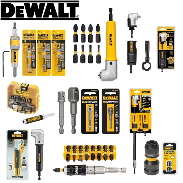 DEWALT Kolekcje nasadek narzędzi Wiertła Napęd Narożnik Konwerter Adapter Fixer Seria akcesoriów do narzędzi ręcznych