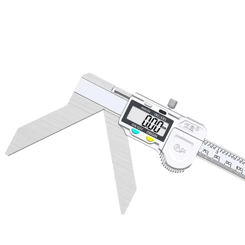 Stainless Steel Digital Vernier Caliper for Arc Radius Outer Diameter Non-Full Circle Measurement