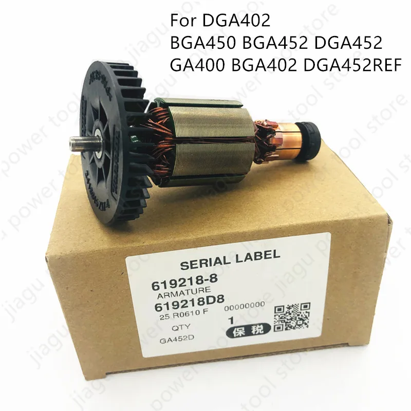 

Armature Rotor Replace For Makita BGA450 BGA452 DGA452 GA400 BGA402 DGA452REF XAG01