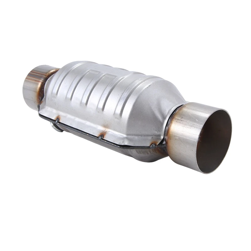 ABUL-Universal Catalytic Converter 400 Cells High Flow Muffler Catalytic Converter Euro 1 Round Stainless Steel