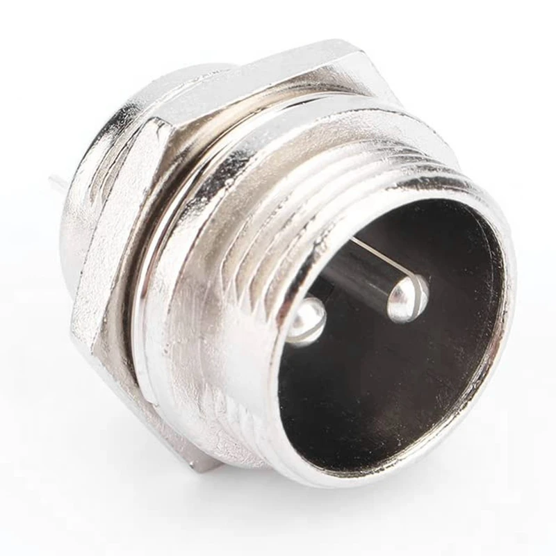 GX16 Aviation Connector 2-Pin 400V Screw Type Male And Female Butt Cable Connector Aviation Plug Socket Connector