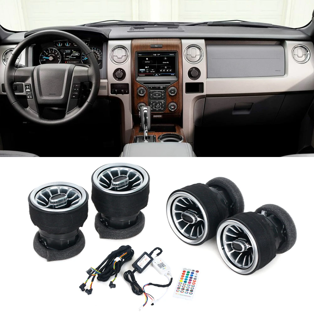 Для Ford F150 F-150 2009 2010 2012 2013 2014 передняя приборная панель AC кондиционер вентиляционное отверстие турбо внутренняя отделка автомобильные аксессуары Для Ford F150 F-150 2009 2010 2012 2013 2014 передняя приборная панель AC кондиционер вентиляционное отверстие турбо внутренняя отделка автомобильные аксессуары