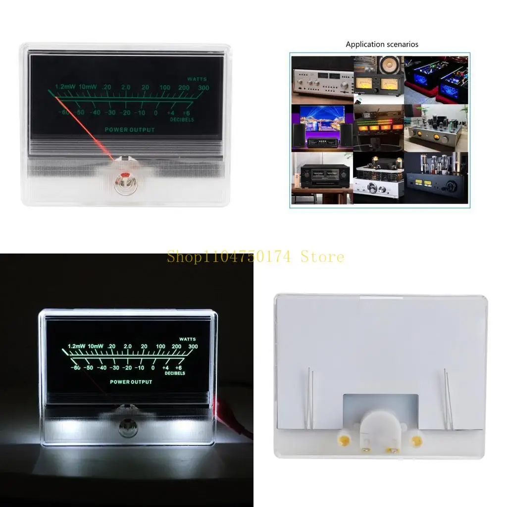 High-Precision VU Meter for Home Improvement Recording Studio Home Audio VU Panel Meter Header Easy to Install Sensitive